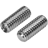 Винт установочный М16х80 DIN 913 с плоским концом нержавеющая сталь А2