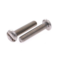 Винт с цилиндрической головкой и прямым шлицем М4х25 DIN 85 нержавеющая сталь А2